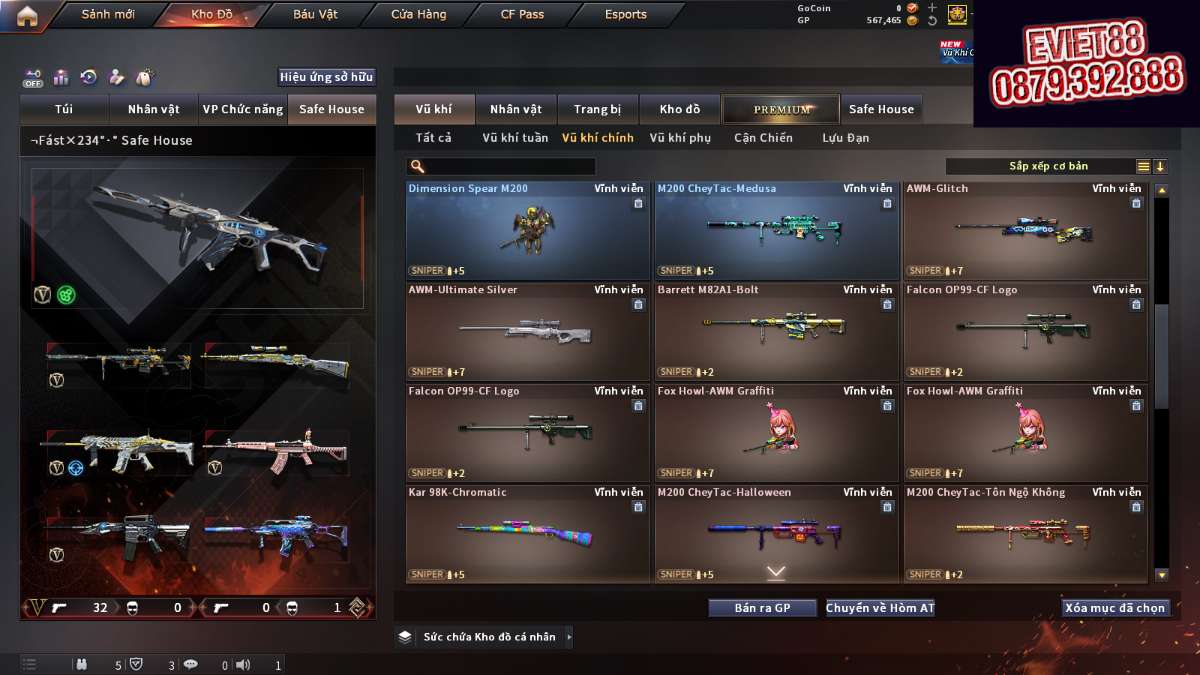 shop acc cf uy tin gia re